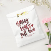 Niets Fancy gewoon liefde | Donkere Crimson rode b Bedankzakje (Gezegeld)