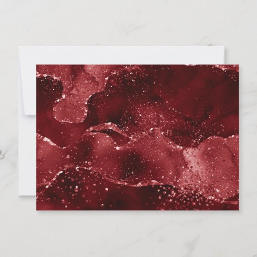 Niets Fancy gewoon liefde | Donkere Crimson rode b Kaart (Achterkant)