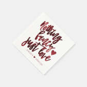 Niets Fancy gewoon liefde | Donkere Crimson rode b Servet (Hoek)