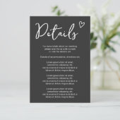 Niets Fancy Gewoon Liefde Eenvoudige QR Code Informatiekaartje (Staand voorkant)