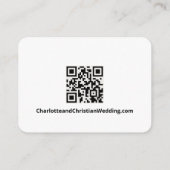 Niets Fancy Gewoon Liefde Eenvoudige QR Code Informatiekaartje (Achterkant)