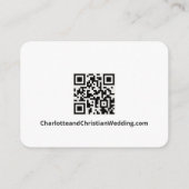 Niets Fancy Gewoon Liefde Eenvoudige QR Code Informatiekaartje (Achterkant)