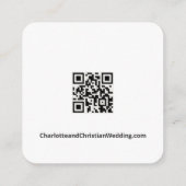 Niets Fancy Gewoon Liefde Eenvoudige QR Code Informatiekaartje (Achterkant)