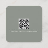 Niets Fancy Gewoon Liefde Eenvoudige QR Code Informatiekaartje (Achterkant)