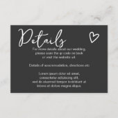 Niets Fancy Gewoon Liefde Eenvoudige QR Code Informatiekaartje (Voorkant)