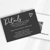 Niets Fancy Gewoon Liefde Eenvoudige QR Code Informatiekaartje