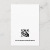 Niets Fancy Gewoon Liefde Eenvoudige QR Code Informatiekaartje (Achterkant)
