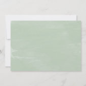 Niets Fancy, gewoon liefde Elopement Diner groen Kaart (Achterkant)