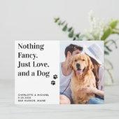 Niets Fancy gewoon liefde en een hondenweddenschap Aankondiging (Staand voorkant)