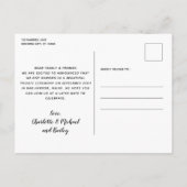 Niets Fancy gewoon liefde en een hondenweddenschap Aankondigingskaart (Achterkant)