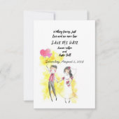 Niets fancy gewoon Liefde en een open bar Save The Date (Voorkant)