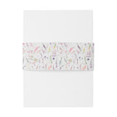 Niets Fancy gewoon Liefde Floral Casual bruiloft Uitnodigingen Wikkel (Achterkant Voorbeeld)