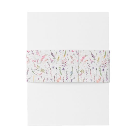 Niets Fancy gewoon Liefde Floral Casual bruiloft Uitnodigingen Wikkel (Achterkant Voorbeeld)