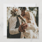 Niets Fancy Gewoon Liefde Foto Casual bruiloft Uit Kaart (Achterkant)