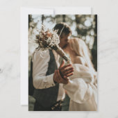 Niets Fancy gewoon Liefde Foto Casual Weddenschap Kaart (Achterkant)