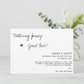 Niets Fancy Gewoon Liefde Foto Elopement Aankondiging (Staand voorkant)