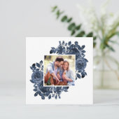 Niets Fancy gewoon Liefde Foto Rozen Weddenschap Kaart (Staand voorkant)