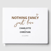 Niets Fancy gewoon liefde Gastenboek (Voorkant)