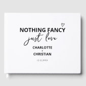 Niets Fancy gewoon liefde Gastenboek (Voorkant)