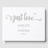 Niets Fancy gewoon liefde Gastenboek (Voorkant)