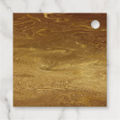 Niets Fancy gewoon liefde | Gold Heart Micro Weddi Bedankjes Labels (Achterkant)