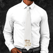 Niets Fancy gewoon liefde | Gold Heart Micro Weddi Stropdas