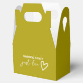 Niets Fancy Gewoon Liefde Groovy Groen Bruiloft Bedankdoosjes (Geopend)