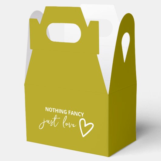 Niets Fancy Gewoon Liefde Groovy Groen Bruiloft Bedankdoosjes (Geopend)