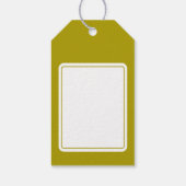 Niets Fancy Gewoon Liefde Groovy Groen Bruiloft Cadeaulabel (Achterkant)