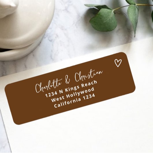 Niets Fancy Gewoon Liefde Groovy Retro 70s Bruilof Etiket