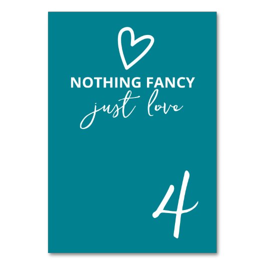 Niets Fancy Gewoon Liefde Groovy Retro 70s Bruilof Kaart (Voorkant)