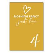 Niets Fancy Gewoon Liefde Groovy Retro 70s Bruilof Kaart (Achterkant)