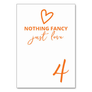 Niets Fancy Gewoon Liefde Groovy Retro 70s Bruilof Kaart