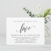 Niets fancy, gewoon liefde Happily Ever After Fees Kaart (Staand voorkant)