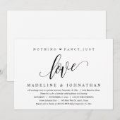 Niets fancy, gewoon liefde Happily Ever After Fees Kaart (Voorkant / Achterkant)