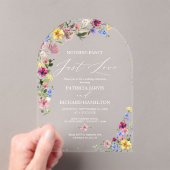 Niets Fancy gewoon liefde intieme bruiloft Acryl Uitnodigingen (Insitu (Draagbaar))