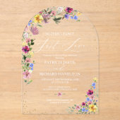 Niets Fancy gewoon liefde intieme bruiloft Acryl Uitnodigingen (Voorkant)