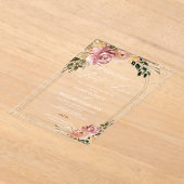 Niets Fancy gewoon liefde intieme bruiloft Acryl Uitnodigingen (Laagn)