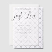 Niets Fancy gewoon liefde intieme bruiloft Vellum Uitnodigingen (Offset (Uitnodiging))