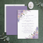 Niets Fancy gewoon Liefde Lila Lavingder Weddensch Kaart<br><div class="desc">Creëer de perfecte uitnodiging voor een casual bruiloft, of een feest na de ontwikkeling, met deze moderne, trendy, lila lavender kleur waterverf florals, handgeschreven script typografie. De ontwerper van het contact voor de passende producten. Hartelijk dank voor uw steun aan ons kleinbedrijf, dat waarderen we echt! We zijn zo blij...</div>