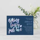 Niets Fancy gewoon liefde | Marmer voor marine en  Kaart (Staand voorkant)