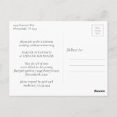 Niets Fancy gewoon liefde | Micro Wedding Foto Briefkaart (Achterkant)