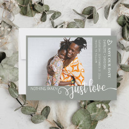 Niets Fancy gewoon liefde minimalistisch Save The Date