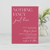 Niets Fancy gewoon liefde minimalistische Casual b Kaart (Staand voorkant)