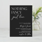 Niets Fancy gewoon liefde minimalistische Casual b Kaart (Staand voorkant)