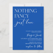 Niets Fancy gewoon liefde minimalistische Casual b Kaart (Voorkant)