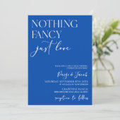 Niets Fancy gewoon liefde minimalistische Casual b Kaart (Staand voorkant)