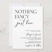 Niets Fancy gewoon liefde minimalistische Casual b Kaart (Voorkant)