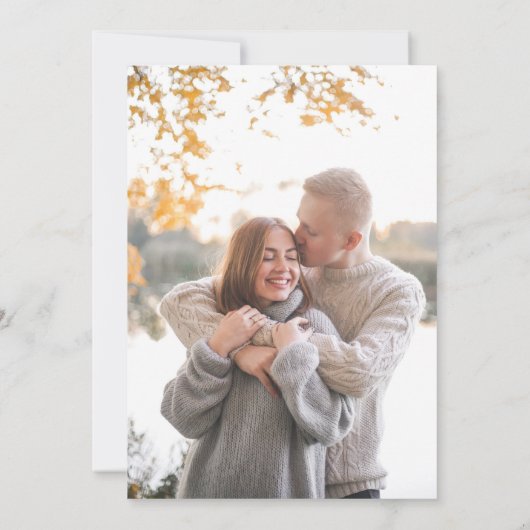 Niets Fancy gewoon liefde minimalistische Casual b Kaart (Achterkant)