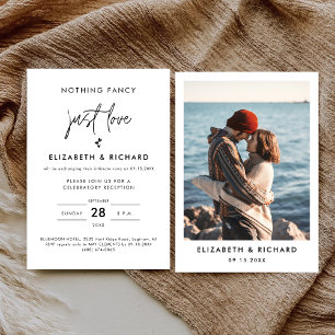 Niets Fancy gewoon liefde minimalistische Casual b Kaart